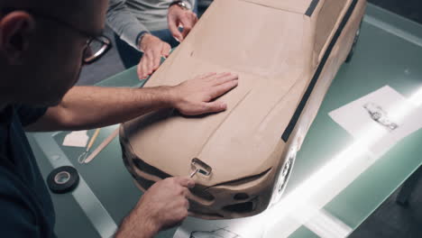 car model sculpting and design process