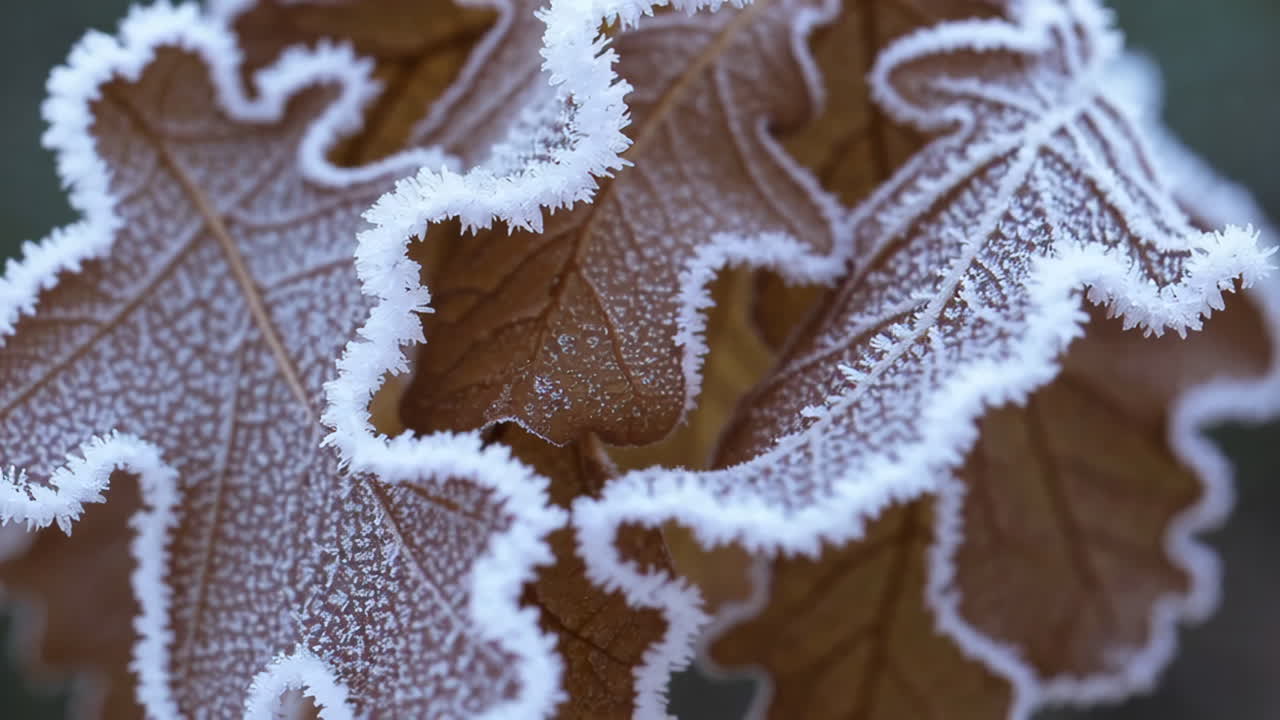 Frosted Autumn Leaves