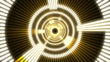 oro abstracto que irradia rayos de luz patrón bucle