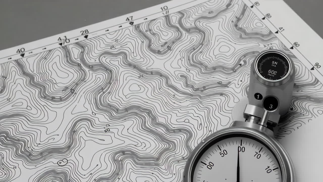 Topographic Map with Altimeter