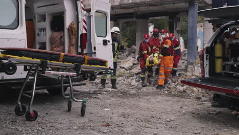 emergency response at a construction site