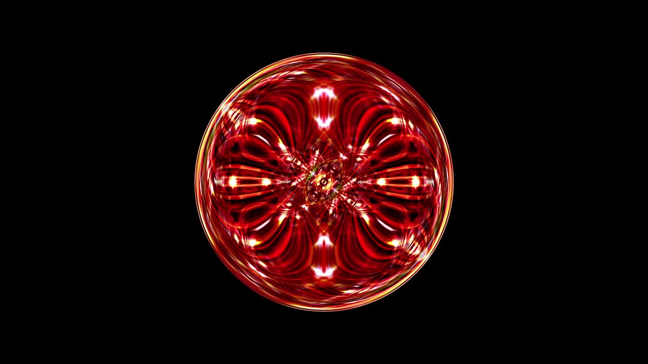 Glowing neon red light sphere, Abstract digital electronic light globe, hypnotic disco ball, Modern cyber techno ball, abstract background, looped animation. 4K Abstract Hi-tech Futuristic 3D Circle.