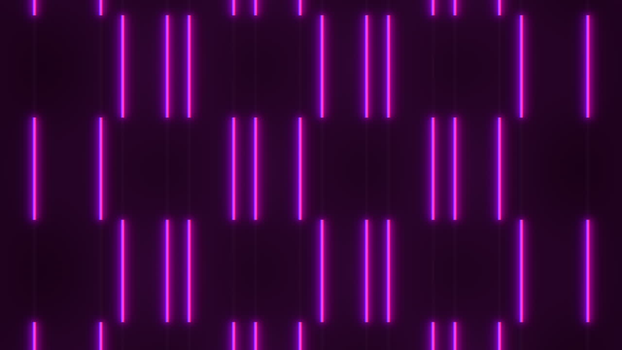Motivo a linee geometriche di luce LED viola neon