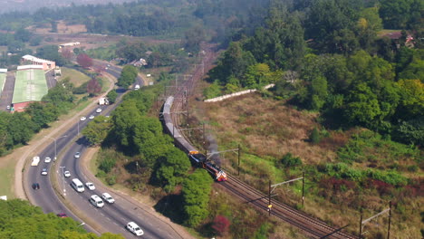 CLIP003_STEAM-TRAIN-LOCOMOTIVE-IN-SOUTH-AFRICA-DRONE-SHOT_4K