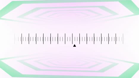 Animation-of-marker-with-black-lines-moving-on-pink-to-green-gradient-background
