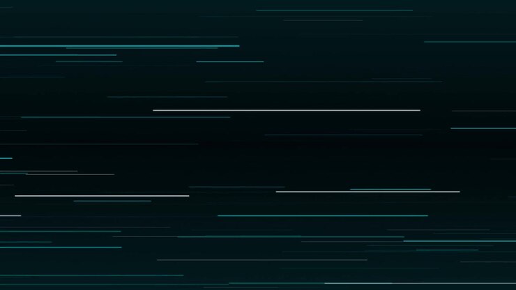 Abstract Motion Background with Horizontal Glowing Lines