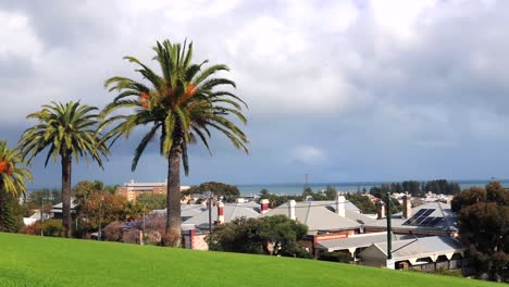 Vista-Del-Monumento-A-Los-Caídos-En-El-Monumento-De-Fremantle-Con-Palmeras-En-Australia-Occidental