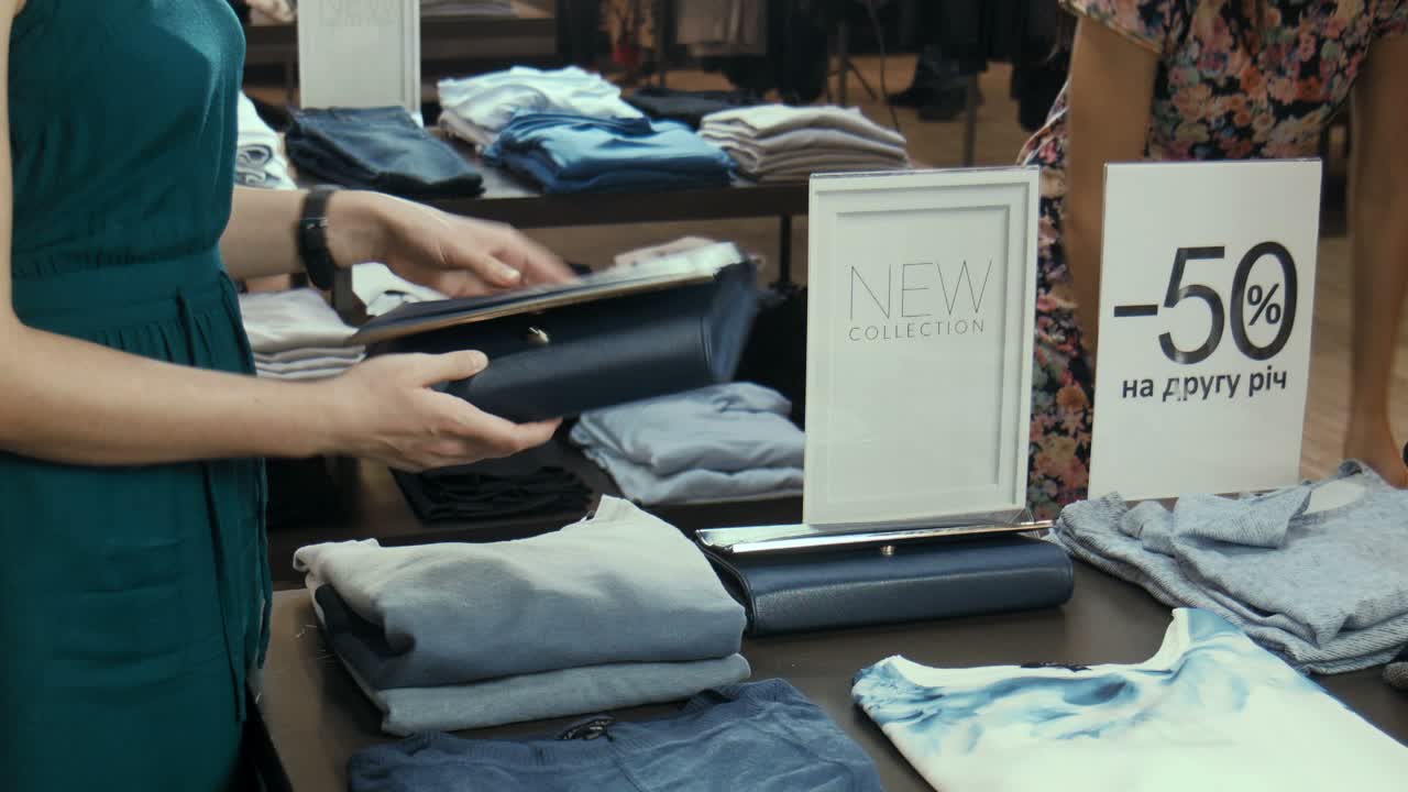 Clothing Sale at Retail Store