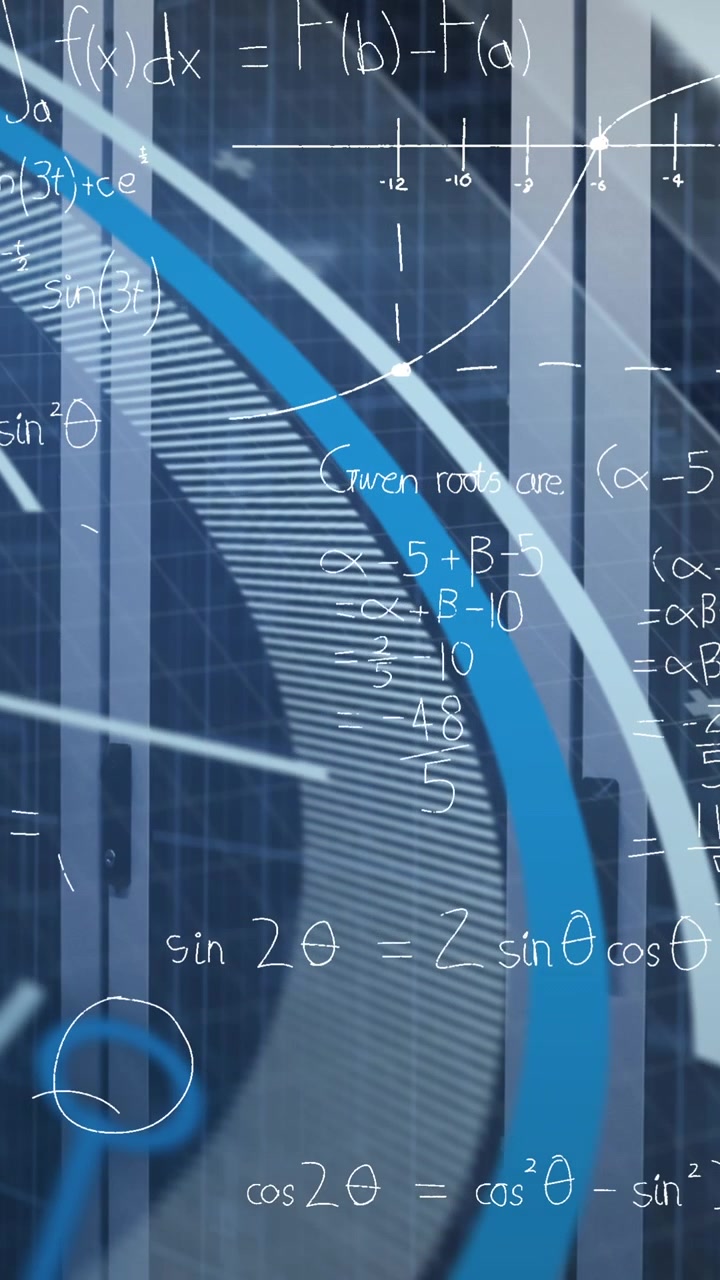 Animation of data processing and dna strand over server room