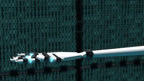 Robotic Hand with Text Encryption