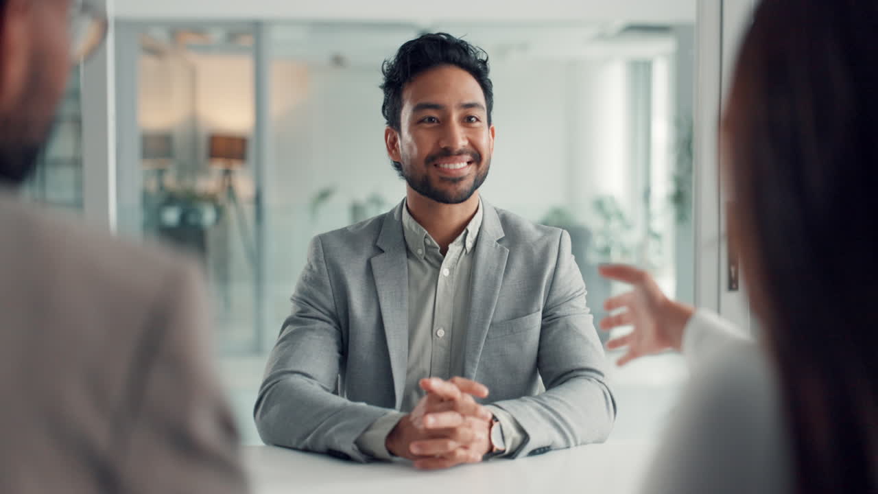 Business meeting with handshake