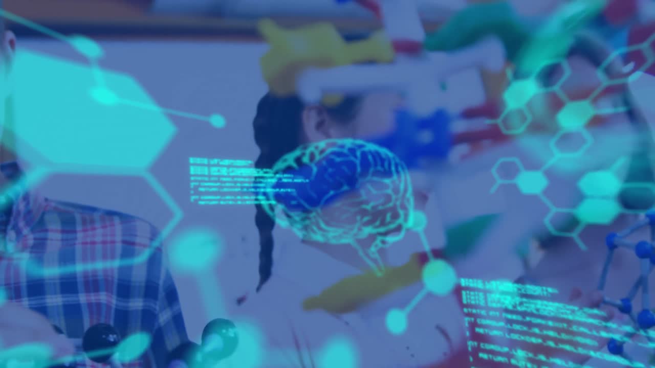 animación del procesamiento de datos científicos en un grupo diverso de estudiantes