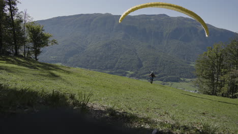 paragliding adventure in the mountains