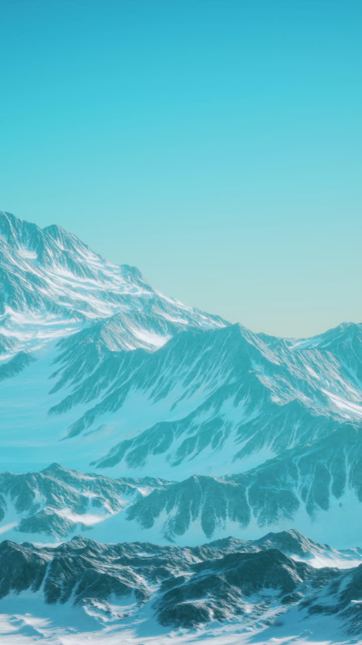 눈 인 산의 풍경