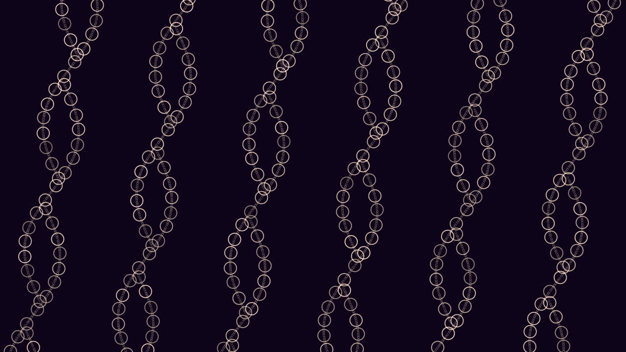 patrón de anillos futuristas de neón y líneas en el espacio oscuro