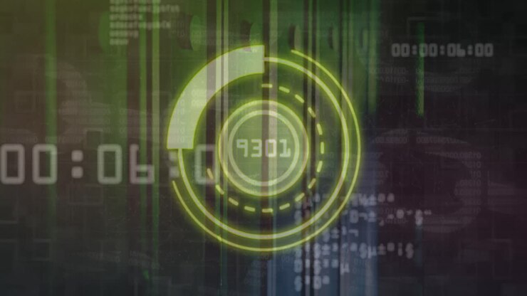 Animation of scope scanning with data processing over server room