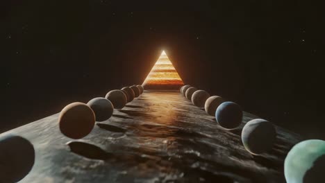 cosmic pyramid path through planets