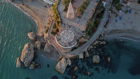 spain nerja town on costa del sol aerial view of balcon de europa