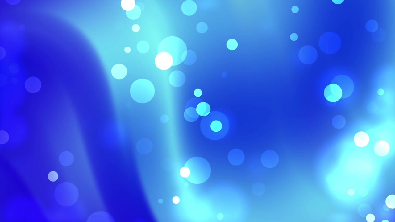 Fundo Abstrato Azul Suave e Ciano com Círculos Bokeh Luminosos
