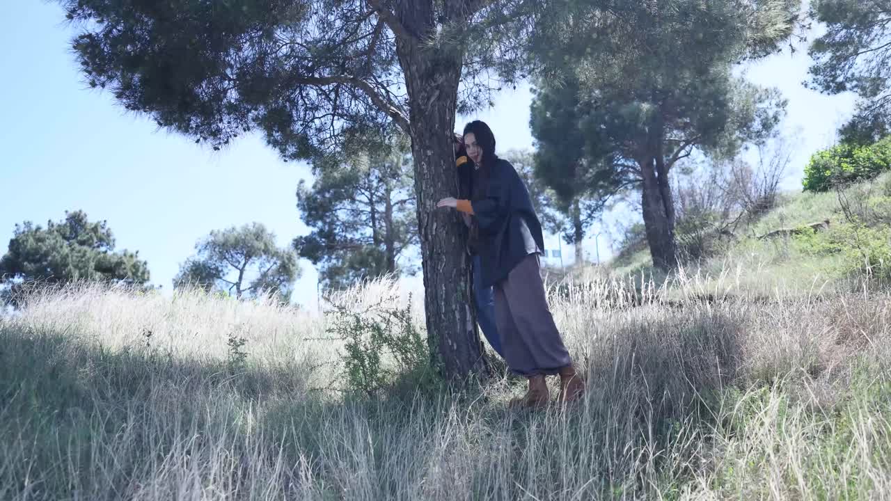Two Young Women in a Field