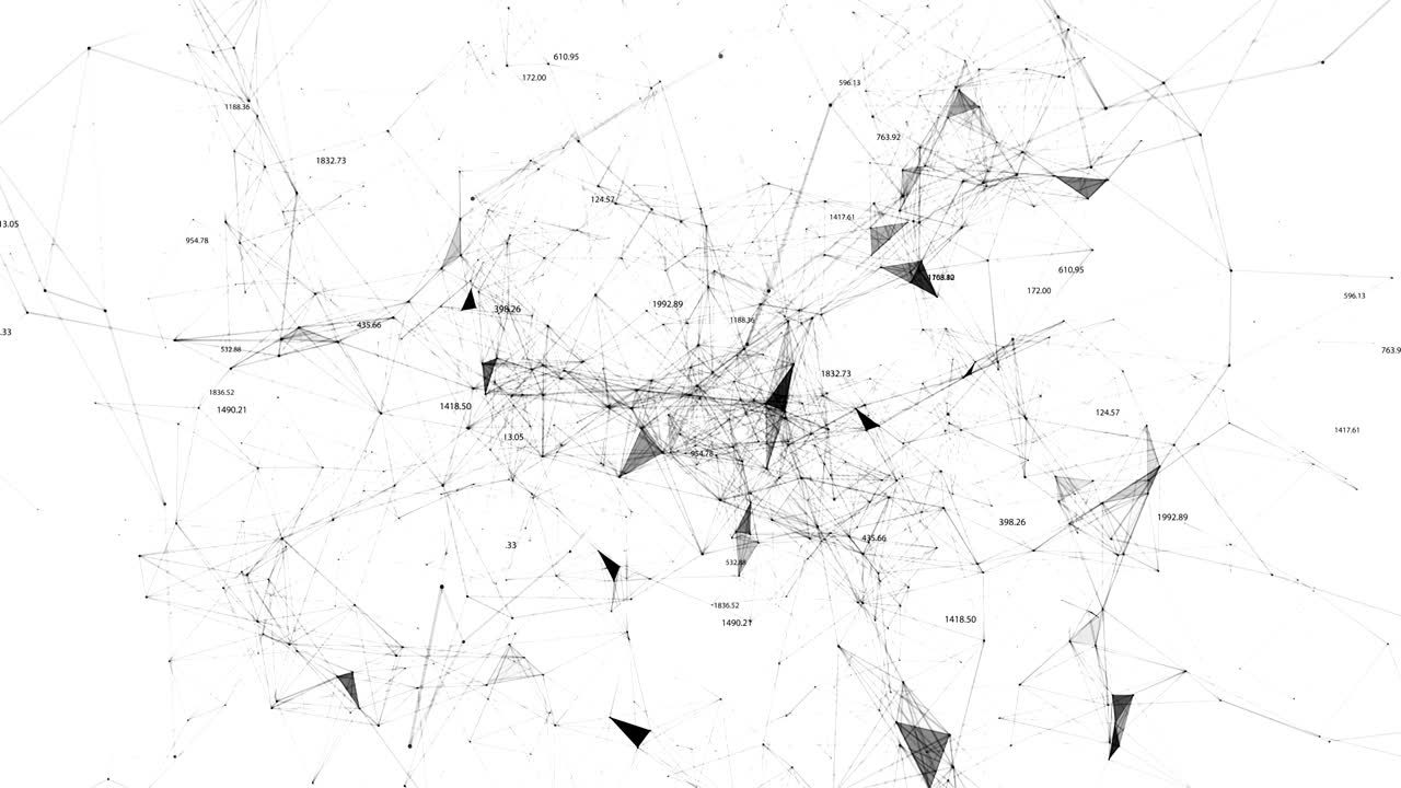 과학적 플렉서스 및 수치의 추상적인 배경
