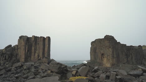 rainy day at bombo in kiama, australia