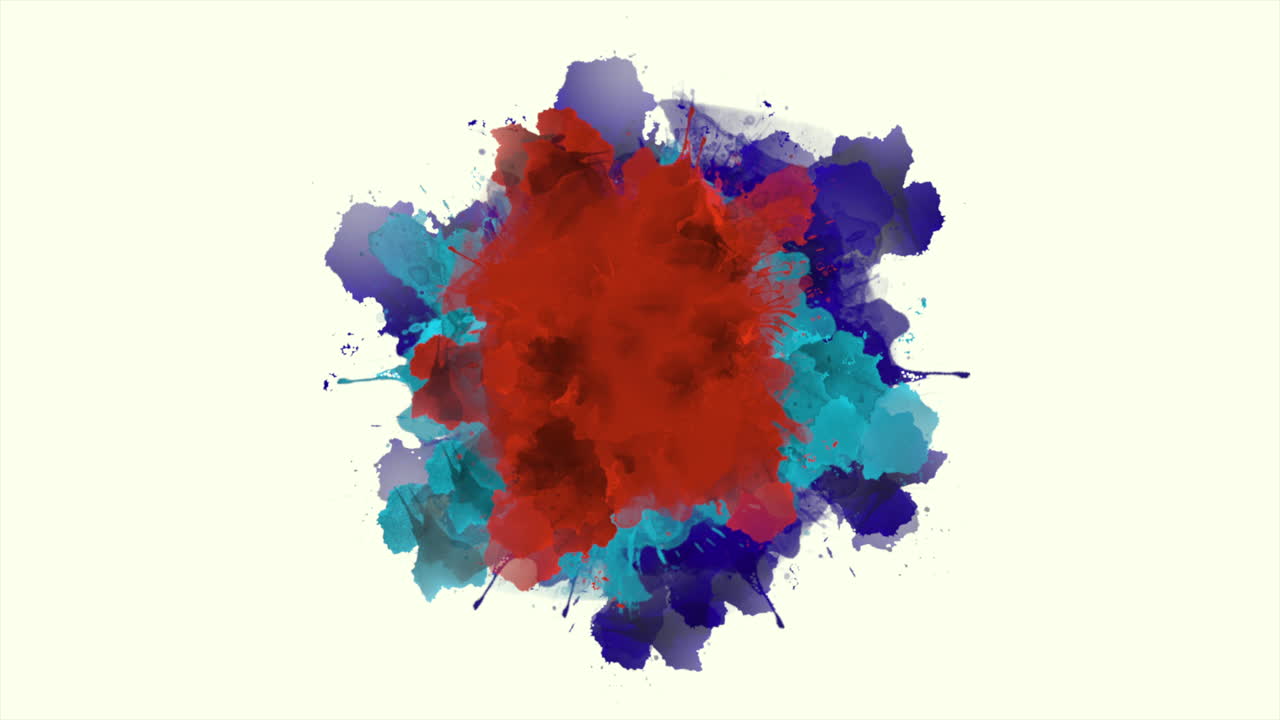 animación abstracta salpicaduras de colores