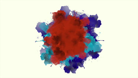animación abstracta salpicaduras de colores