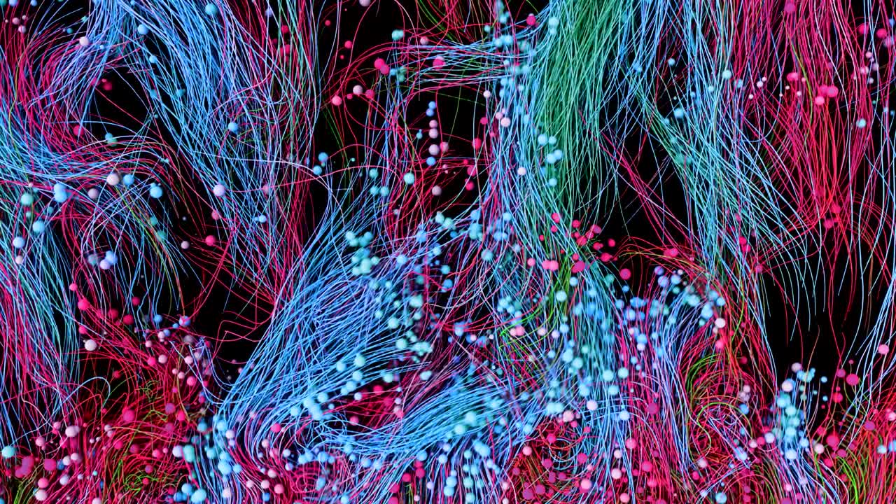 rutas de colores abstractos.