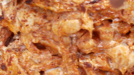 primer plano de un shawarma
