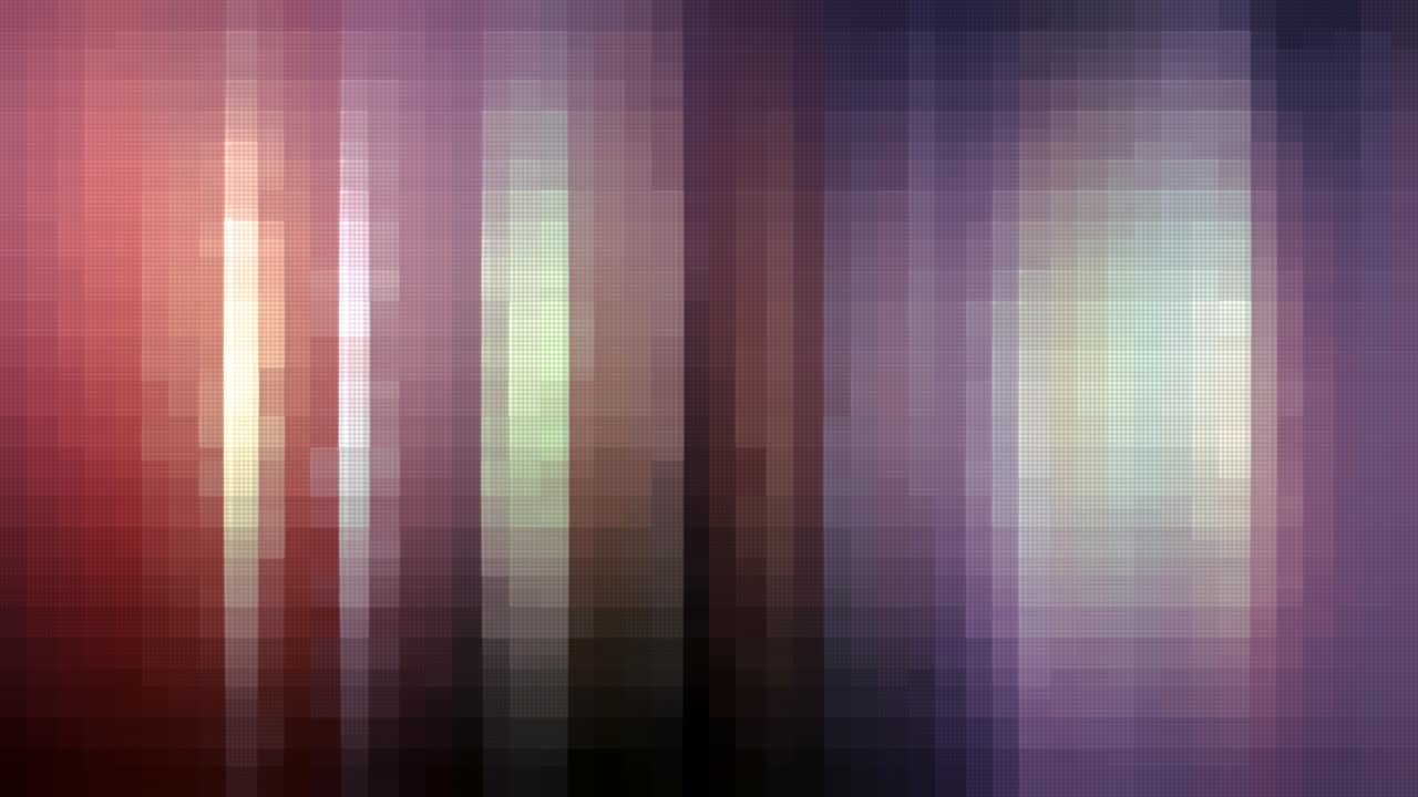 animación bucle resplandor luz oro amarillo parpadeando líneas verticales. abstracto cg animación de cuadrícula digital torcido gradiente de luz rastros de movimiento. 4k futuristas rayas geométricas patrones en movimiento resplandores rayas de luz fuga de luz.