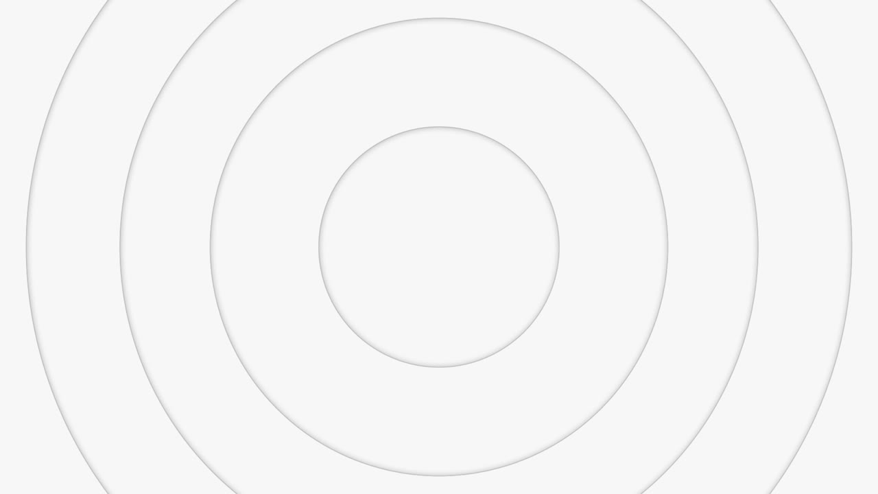 círculo abstracto trazo de pincel fondo de transición en blanco y negro. animación de pintura con canal alfa