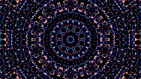 beautiful abstract kaleidoscope that shines, a radiant light that regulates the subtle movements