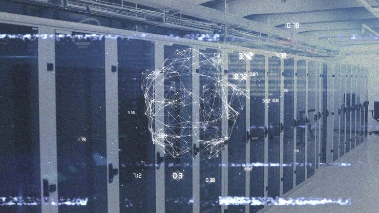 Animation of data processing over computer servers