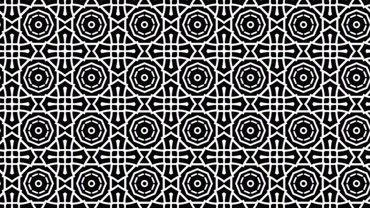 diseño gráfico de pequeños cubos en color negro formando una malla gráfica en movimiento panorámico