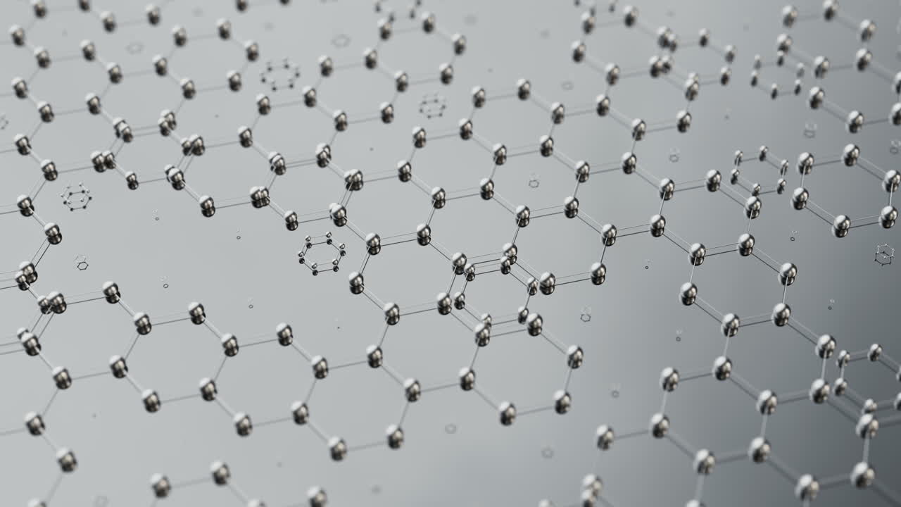 el fondo de la estructura hexagonal, renderización en 3d.