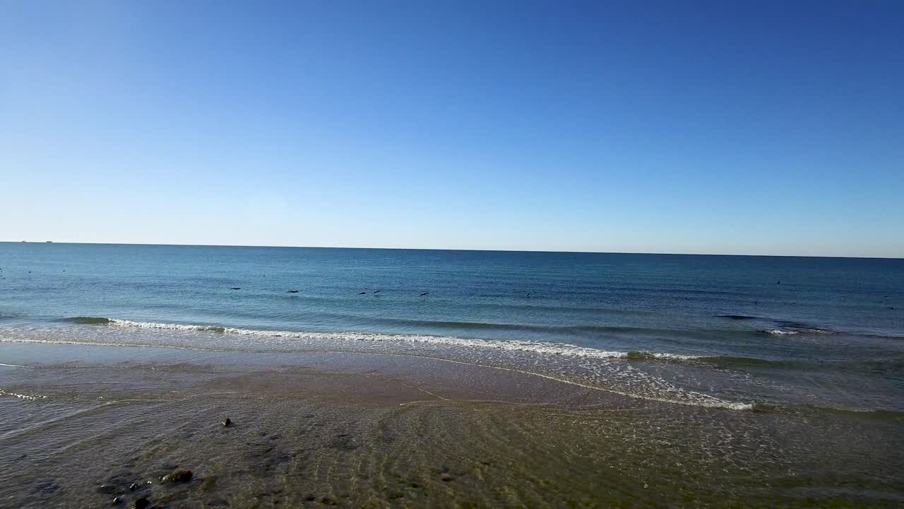 탁 트인 바다에서 푸에르토 페냐스코의 모래사장, 록키 포인트, 캘리포니아 만, 멕시코