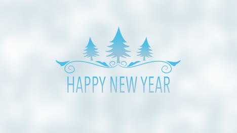 Feliz-Año-Nuevo-Con-Copos-De-Nieve-De-Otoño-Y-árboles-De-Navidad-En-El-Cielo-Nocturno
