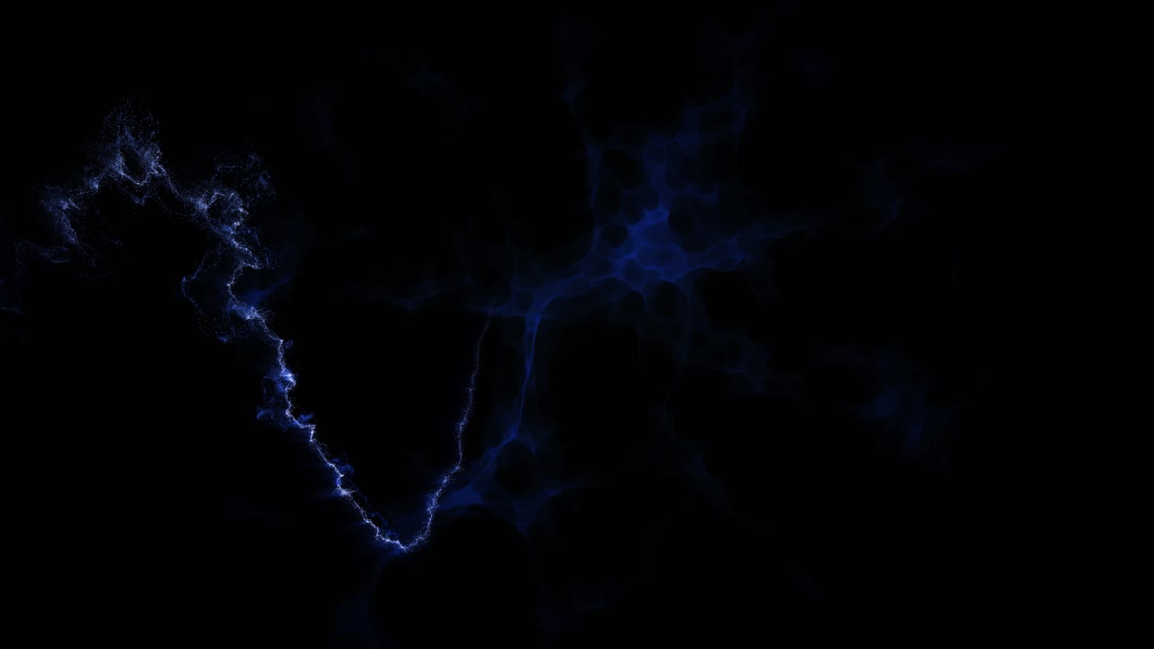 Abstract background of smoke moving around in darkness. Animation
