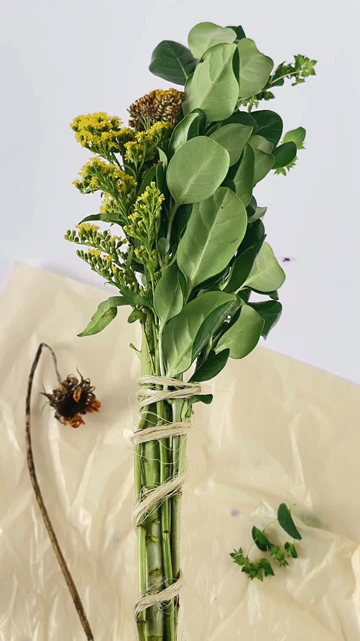 ramo de flores secas