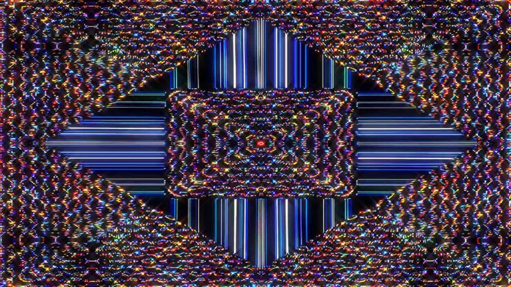Abstract lines moving graphic background. For show, animation of beautiful bright Ornaments. smooth stem