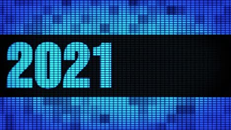 digital display showing 2021