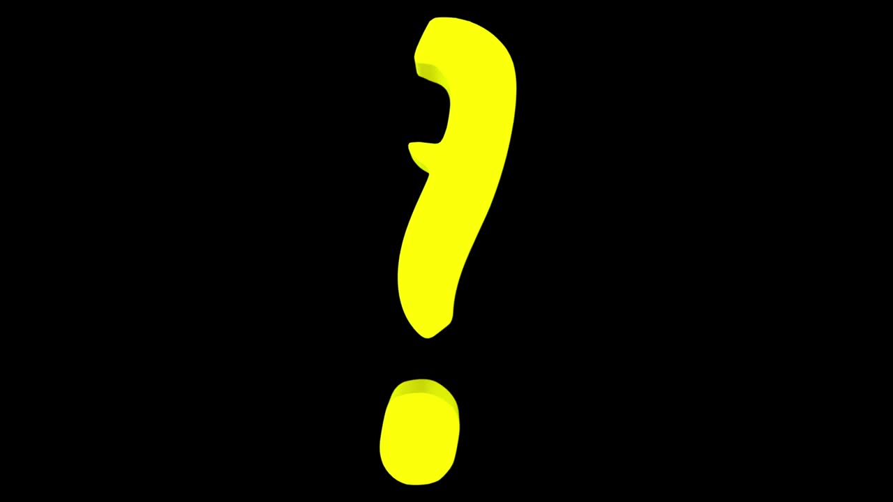 Transformation of the question mark into the exclamation mark and reverse