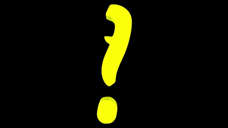 Transformation of the question mark into the exclamation mark and reverse