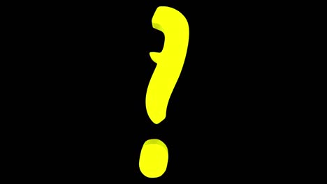 transformación del signo de interrogación en el signo de exclamación y al revés