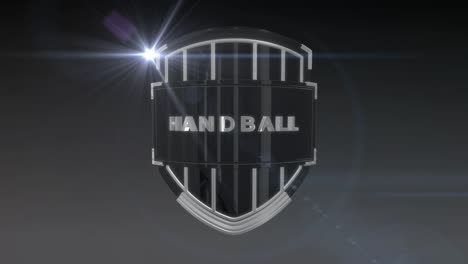 el balonmano está cromado.