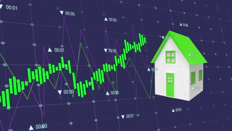 Animation-Der-Datenverarbeitung-über-Haus