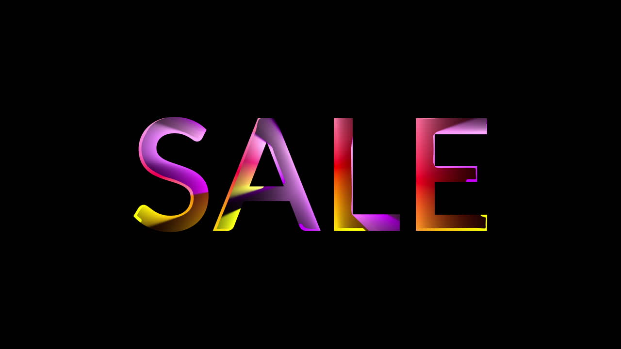 Seamless loop graffiti style SALE sign animation