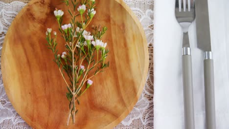 various cutlery on wooden table 4k