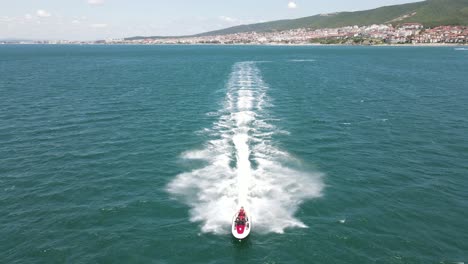 sailing a jetski at the coast of bulgaria